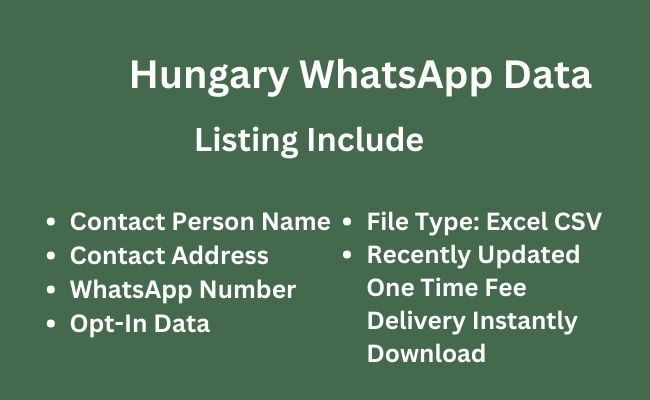 匈牙利 WhatsApp 数据​